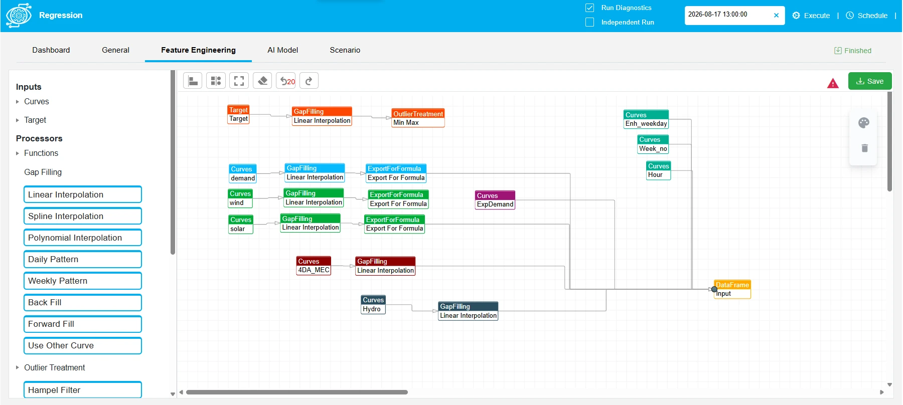 QR AMPS feature engineering and selection toolbox